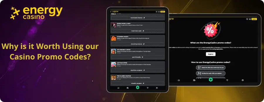 Energy Casino Promo Codes